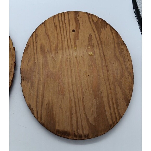 Wintermute Oval Wood Slice Wall Plaque Boys Kids Tractor Truck Farm Country Vtg - Picture 6 of 14